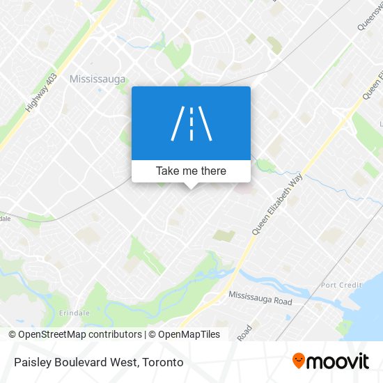 Paisley Boulevard West map