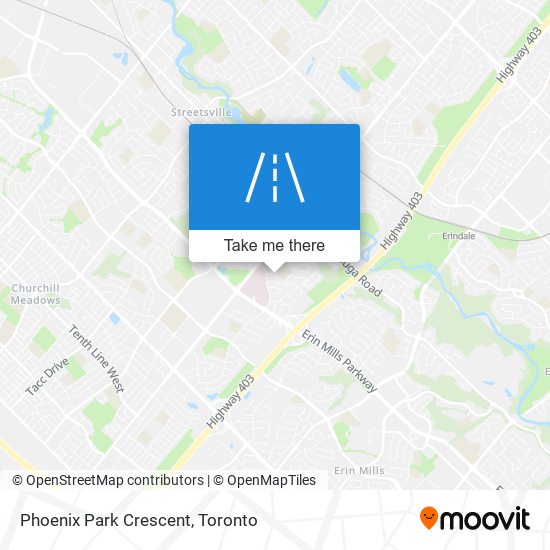 Phoenix Park Crescent map