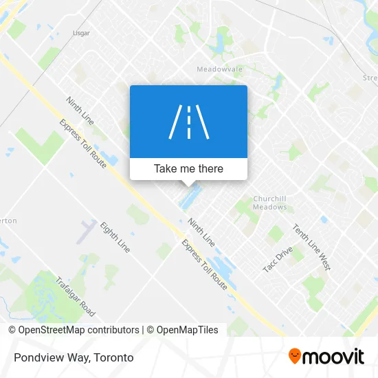 Pondview Way map