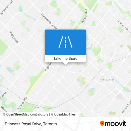 Princess Royal Drive map