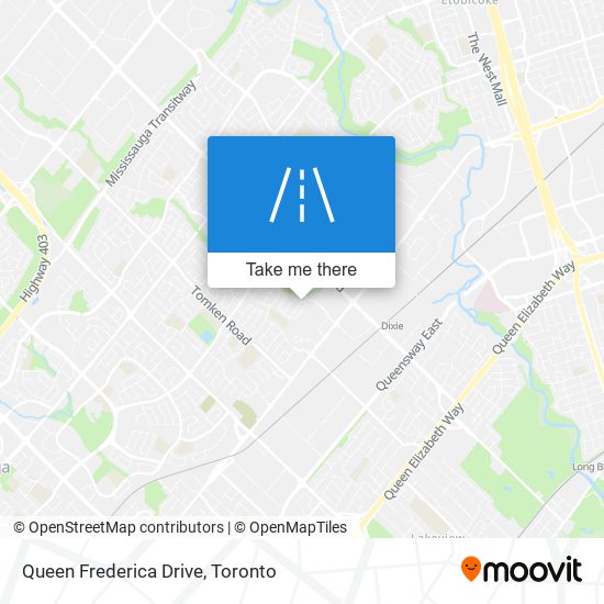 Queen Frederica Drive map
