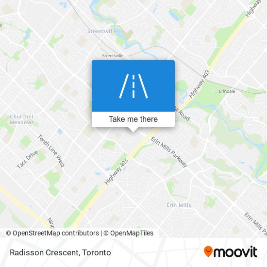 Radisson Crescent map