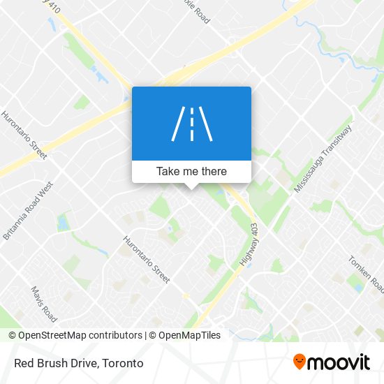 Red Brush Drive map