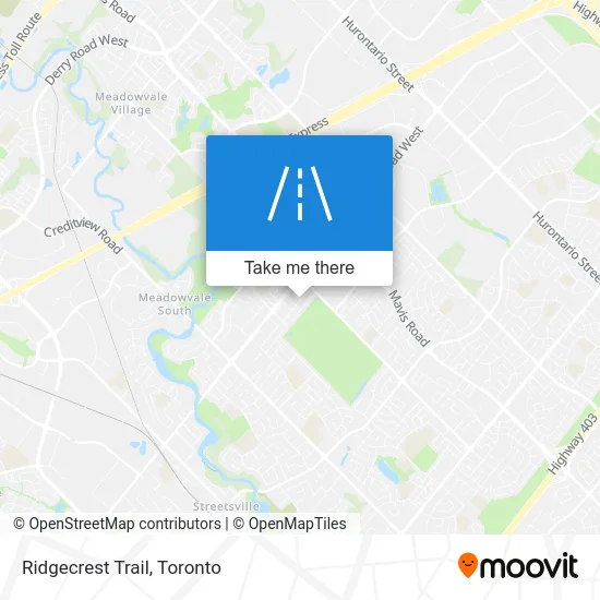 Ridgecrest Trail map