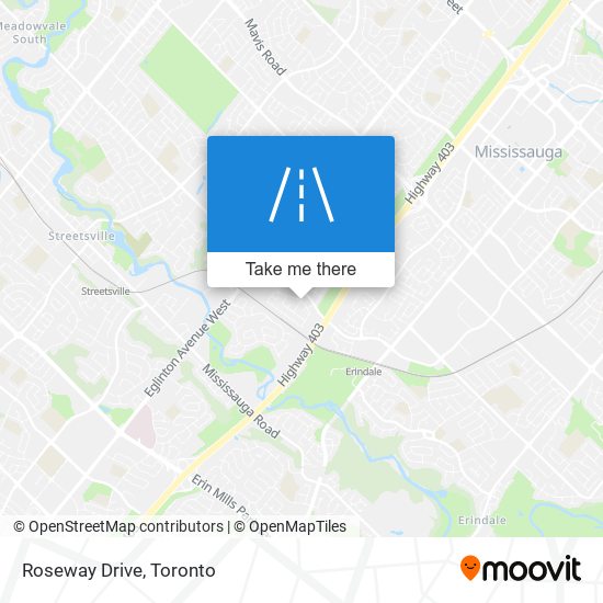 Roseway Drive map