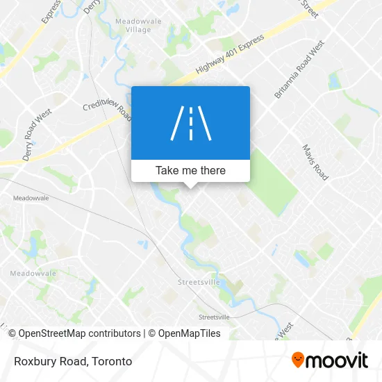 Roxbury Road map