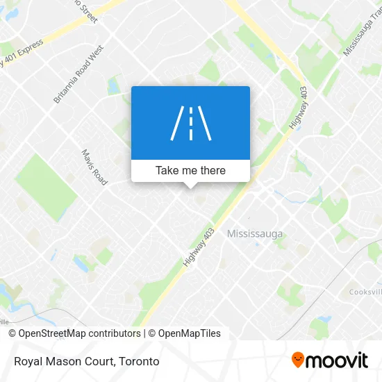 Royal Mason Court map