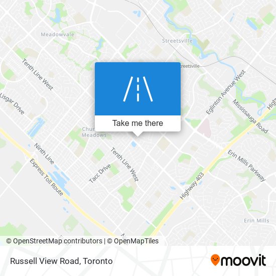 Russell View Road map