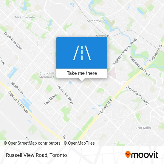 Russell View Road map