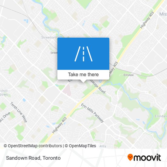 Sandown Road map