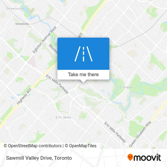 Sawmill Valley Drive map
