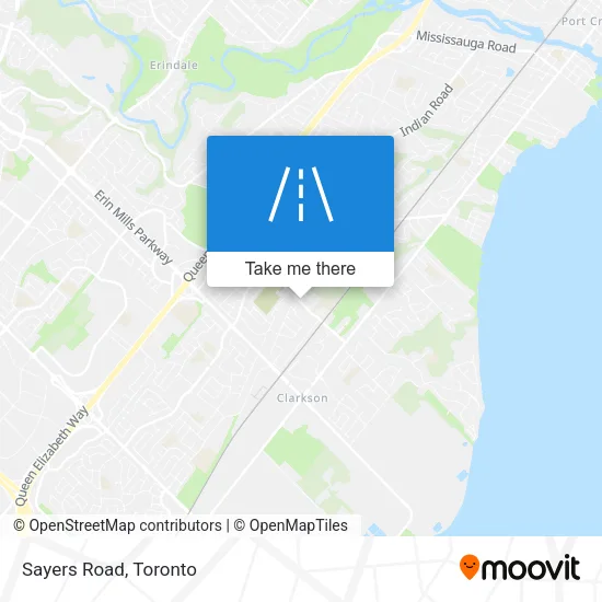 Sayers Road map