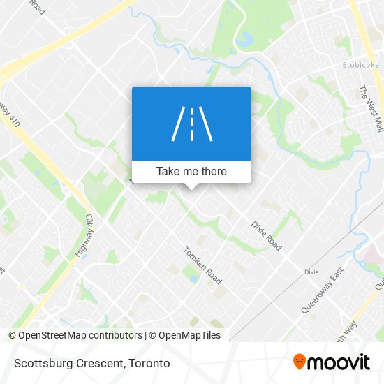 Scottsburg Crescent map