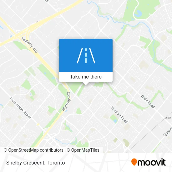 Shelby Crescent map