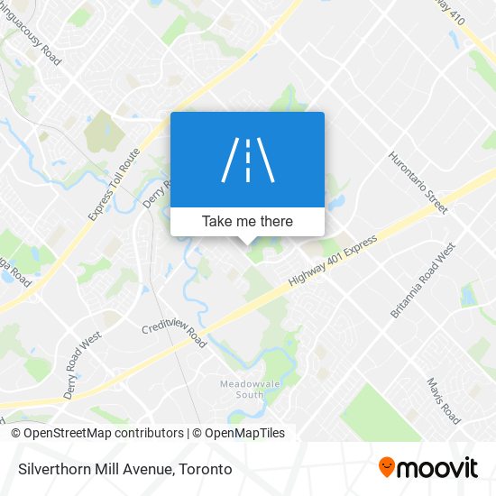 Silverthorn Mill Avenue map