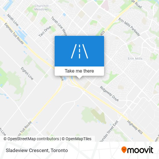 Sladeview Crescent map