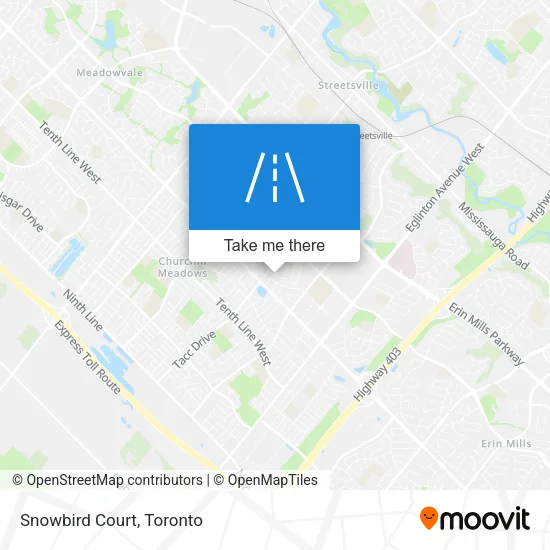 Snowbird Court map