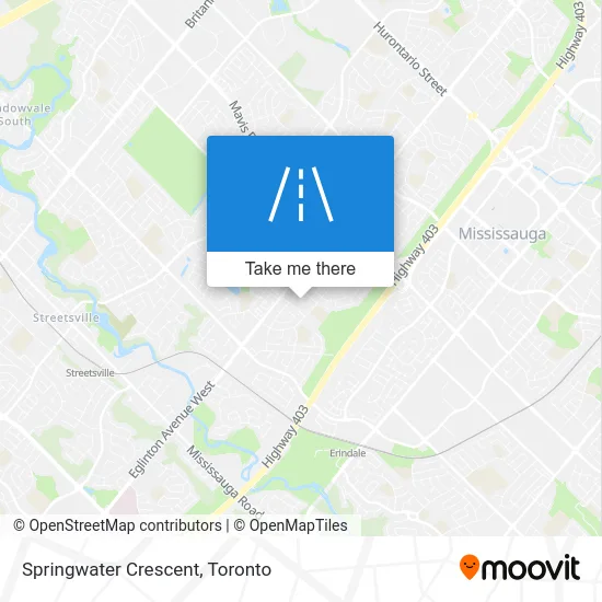 Springwater Crescent map