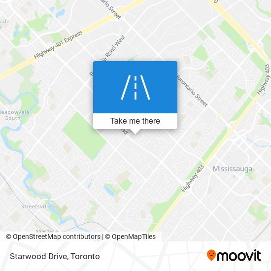 Starwood Drive map