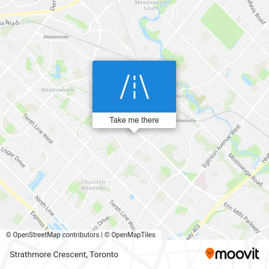 Strathmore Crescent map
