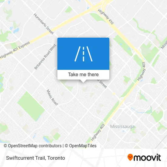 Swiftcurrent Trail map