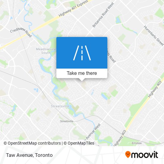 Taw Avenue map