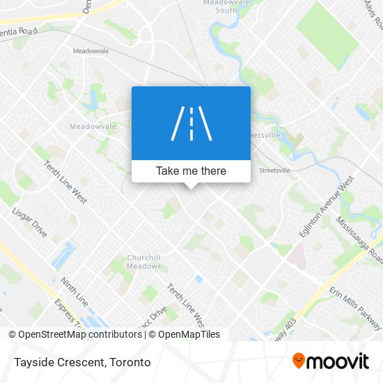 Tayside Crescent map