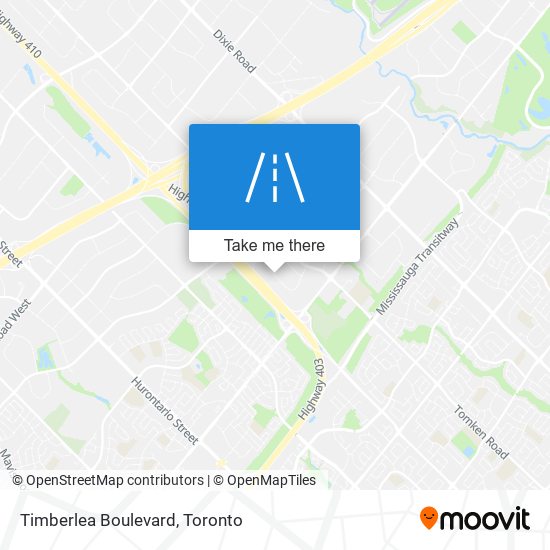 Timberlea Boulevard map