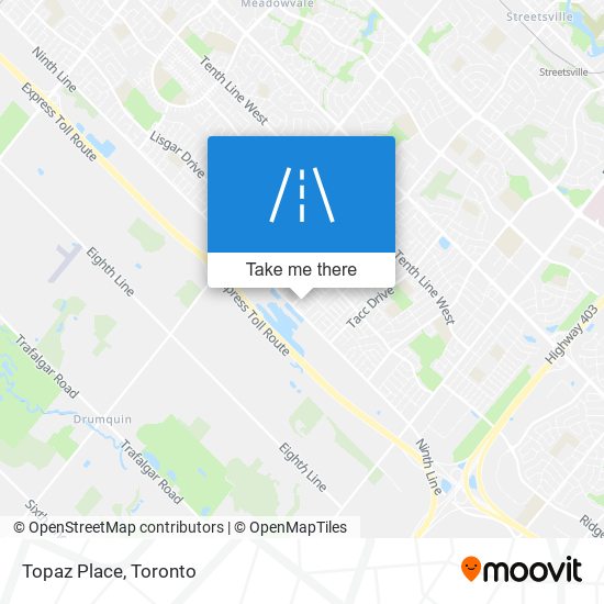 Topaz Place map