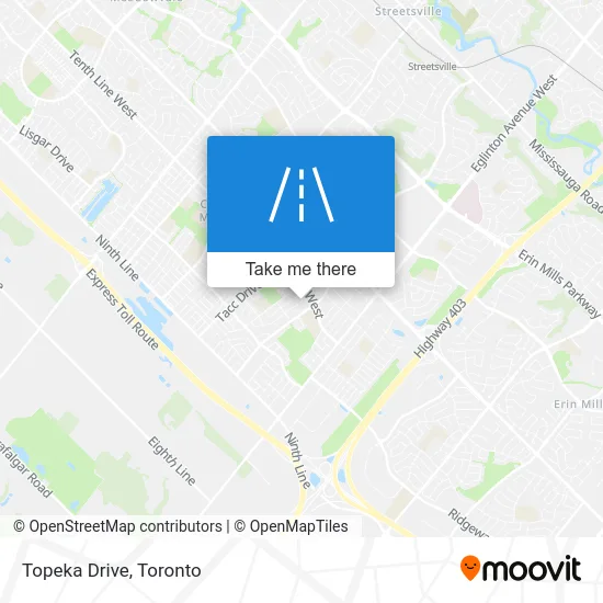 Topeka Drive map