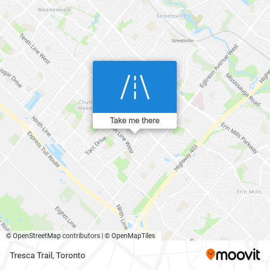 Tresca Trail map