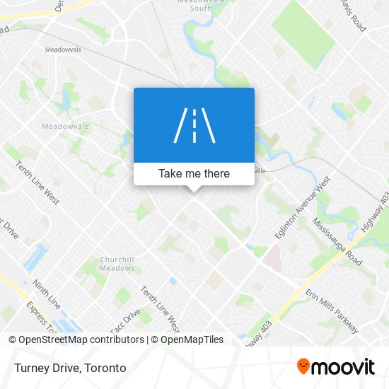 Turney Drive map