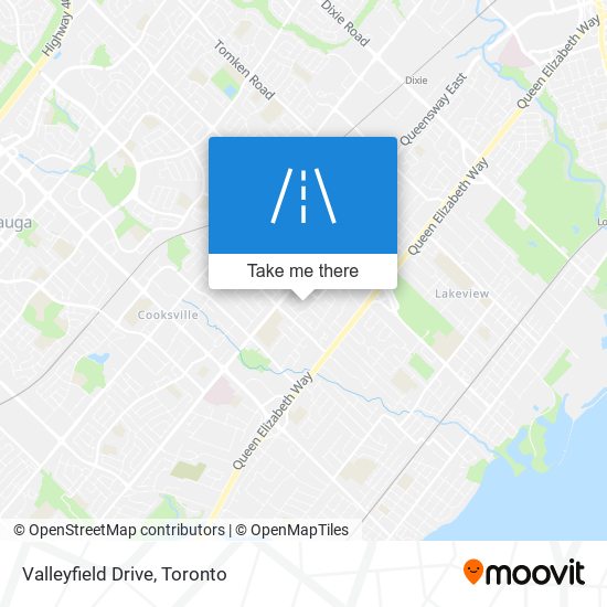 Valleyfield Drive map