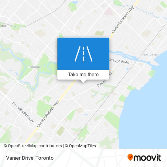 Vanier Drive map