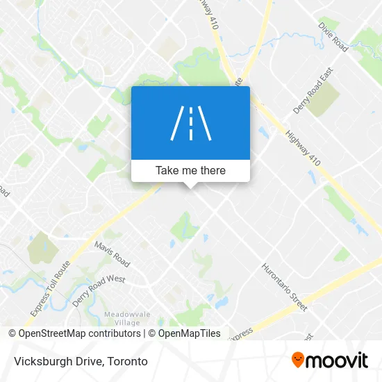 Vicksburgh Drive map