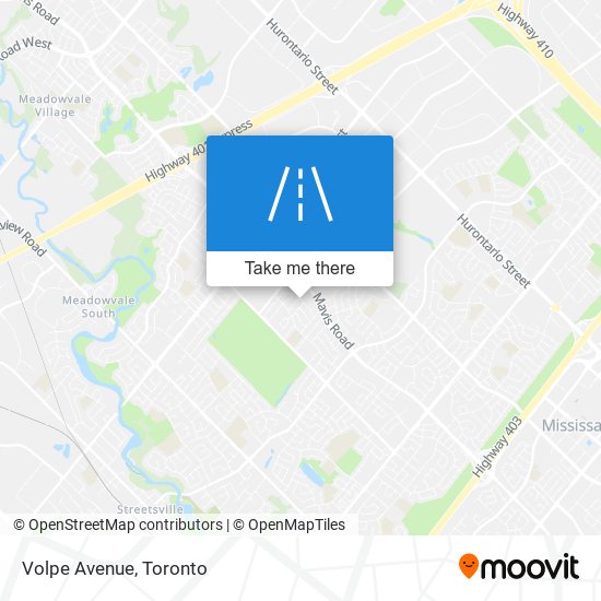 Volpe Avenue map