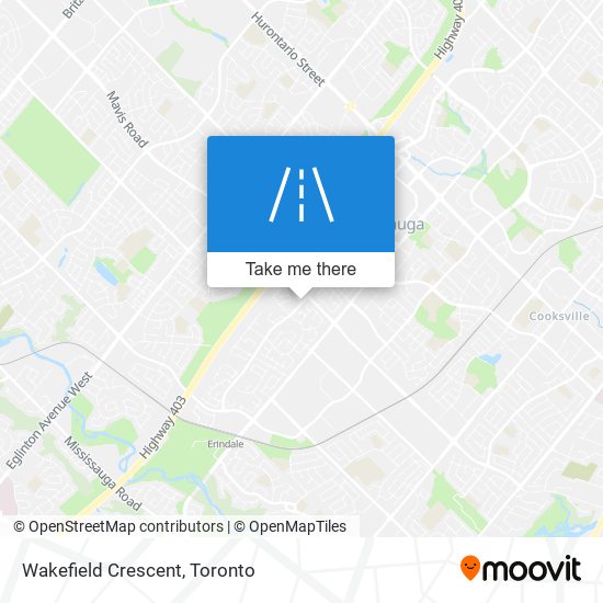 Wakefield Crescent map