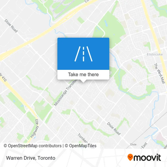 Warren Drive map