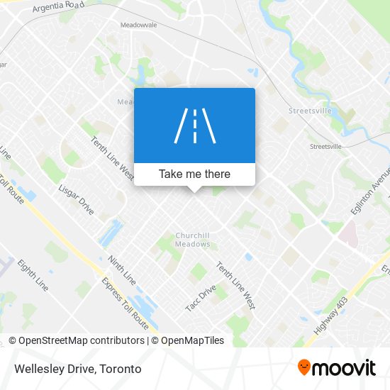 Wellesley Drive map