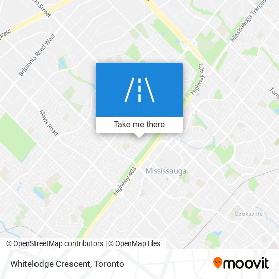 Whitelodge Crescent map