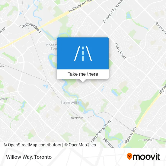 Willow Way map