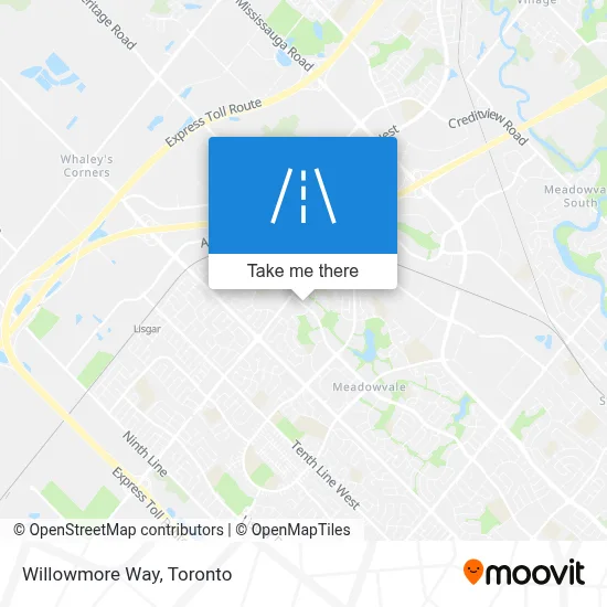 Willowmore Way map