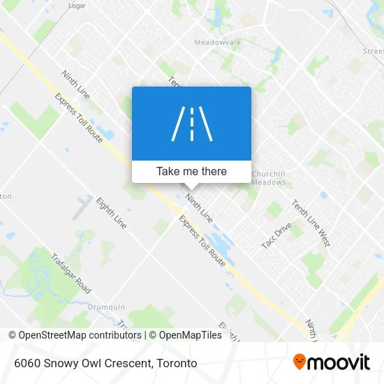 6060 Snowy Owl Crescent map