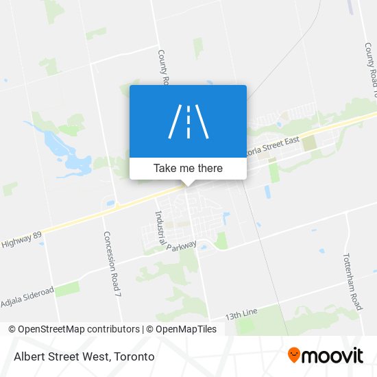 Albert Street West map