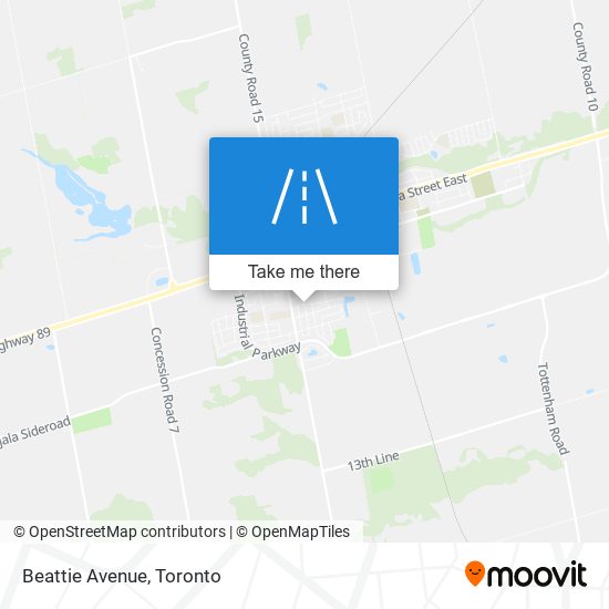 Beattie Avenue map