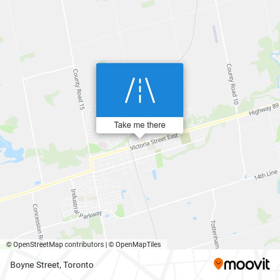 Boyne Street map