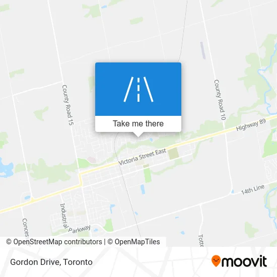 Gordon Drive map