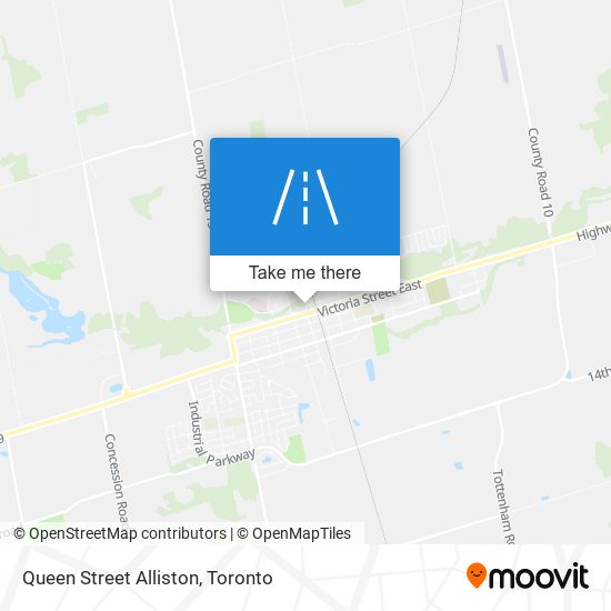 Queen Street Alliston map