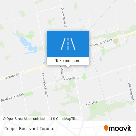 Tupper Boulevard map