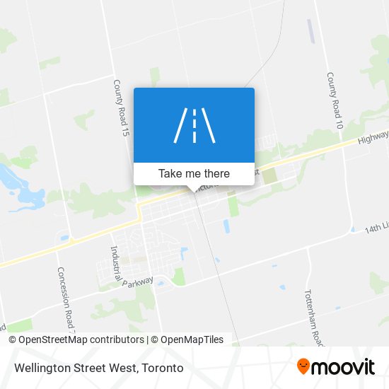 Wellington Street West map